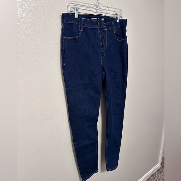 Old Navy - High Rise Super Skinny Jeans - Blue - Size 12 - Picture 2 of 4